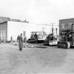 A Residence Pulled by Bulldozers, Corner of rue Royale and avenue Fournière