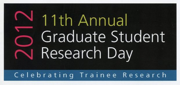 2012 Graduate Student Research Day poster.