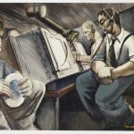 Painting: ASDIC Hut, His Majesty’s Canadian Ship Drumheller