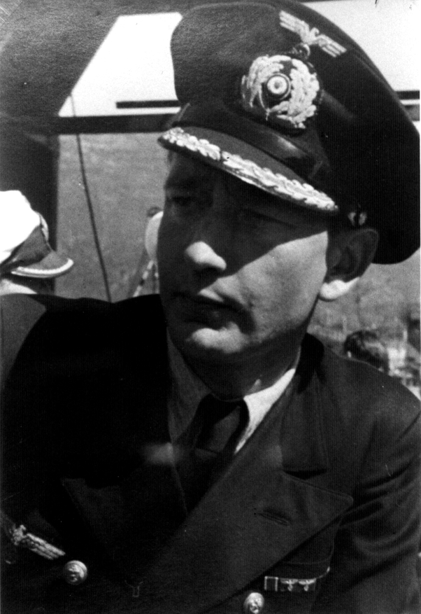photo of U-boat commander in his German Navy dress uniform