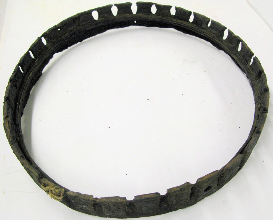 Circular metal locking ring from German G7e torpedo