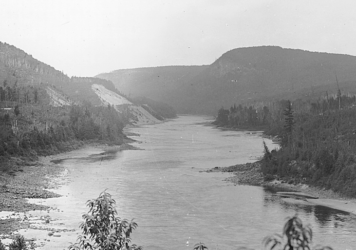 The Saint-Maurice River flows through the rugged terrain of the Canadian Shield.