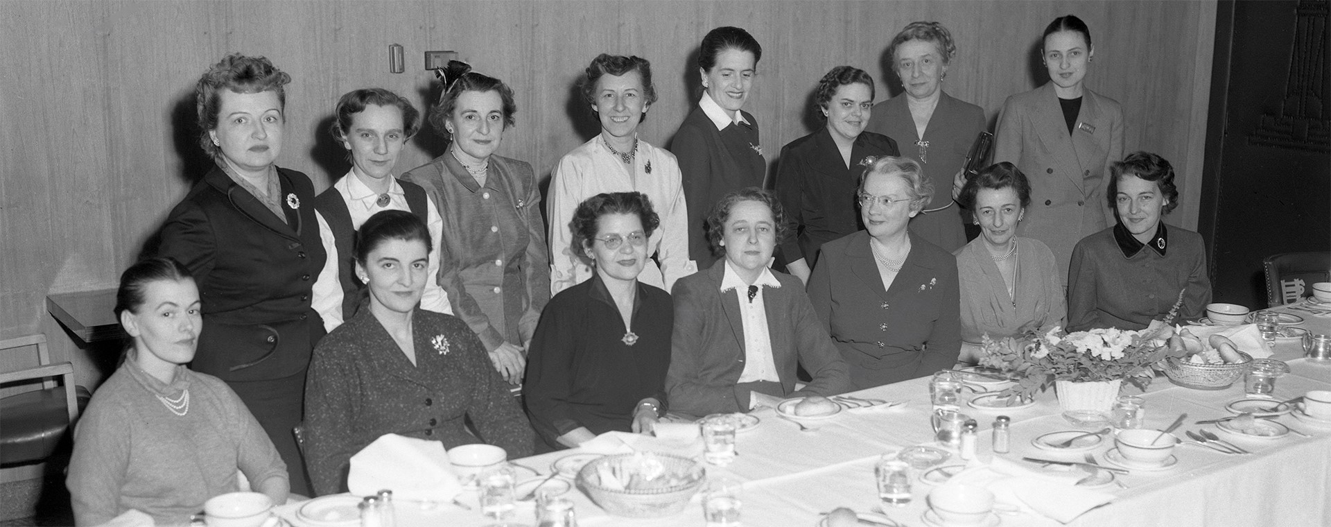 Photograph of a group of women journalists
