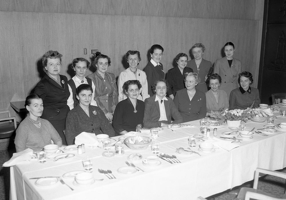 Photograph of a group of women journalists